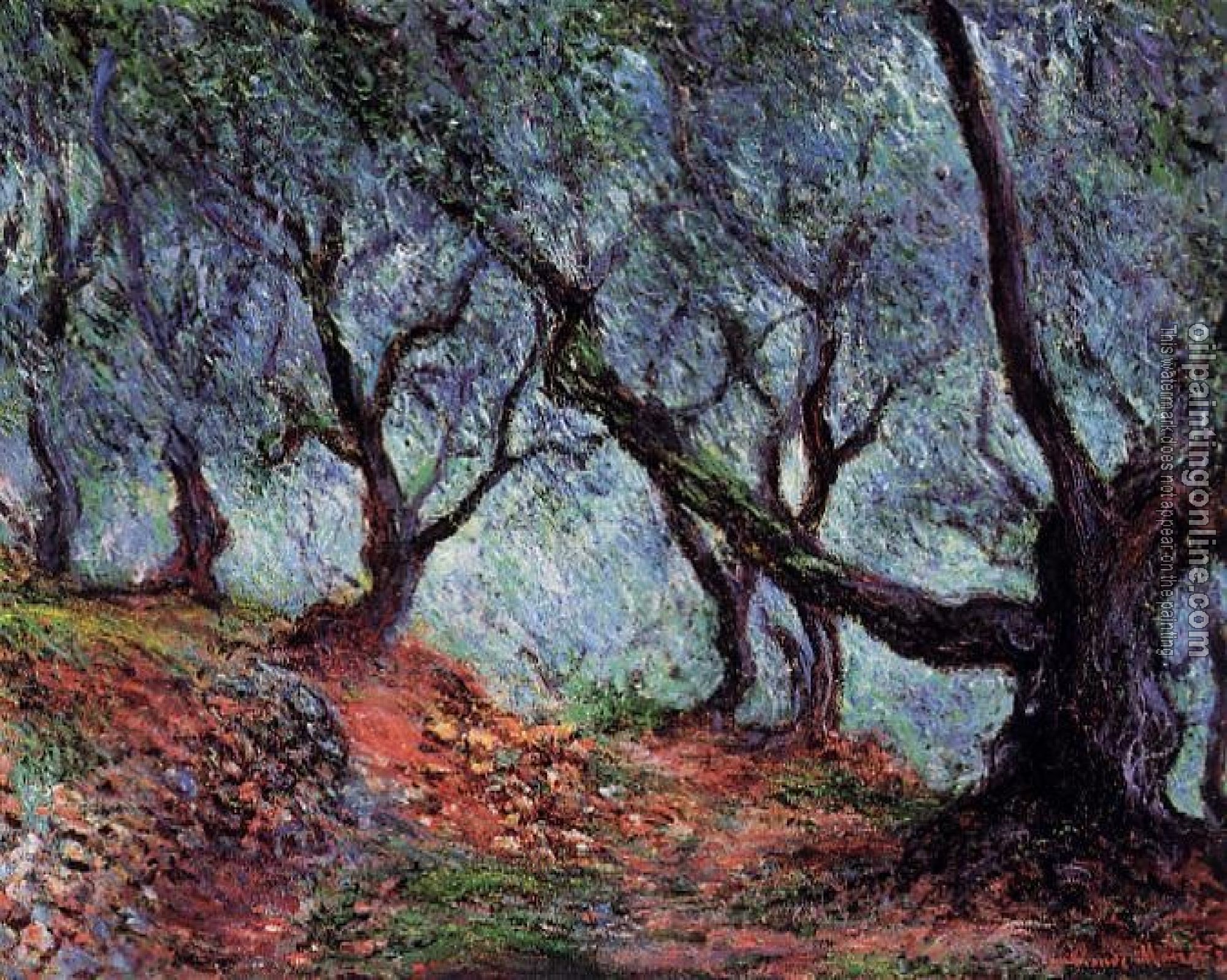 Monet, Claude Oscar - Grove of Olive Trees in Bordighera